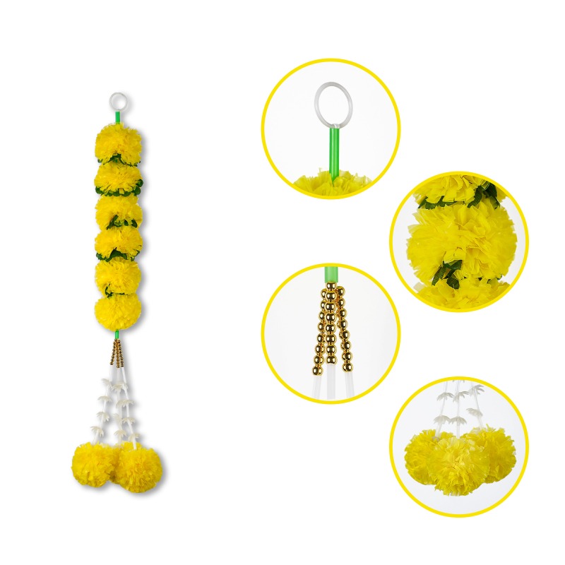 Indian Wedding Decor Supply - 메리골드 꽃 장식 조명 디왈리 장식