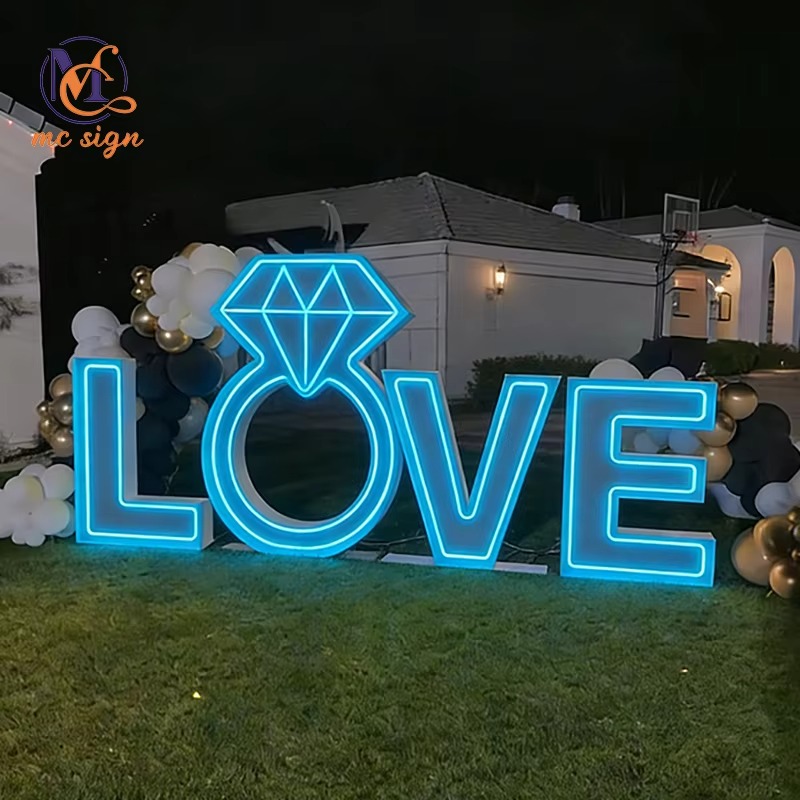 독립형 LED 간판 4피트 마키 레터링 (이벤트 대여, - Wedding Party Supply Rentals 리뷰 및 가격