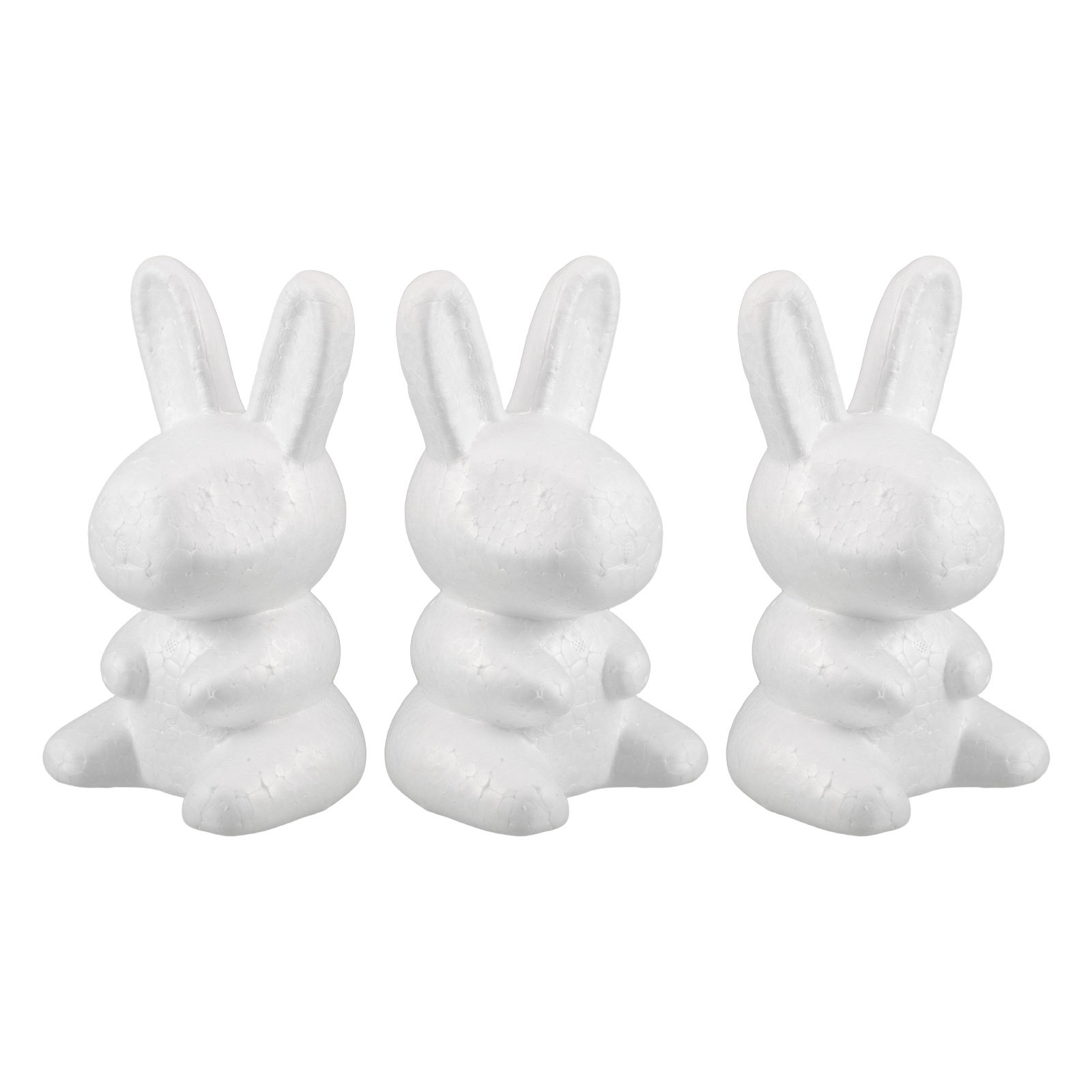 3Pcs 거품 토끼 장식 흰색 빈 공예 조각 부활절 결 - Wedding Event Supply 리뷰 및 가격