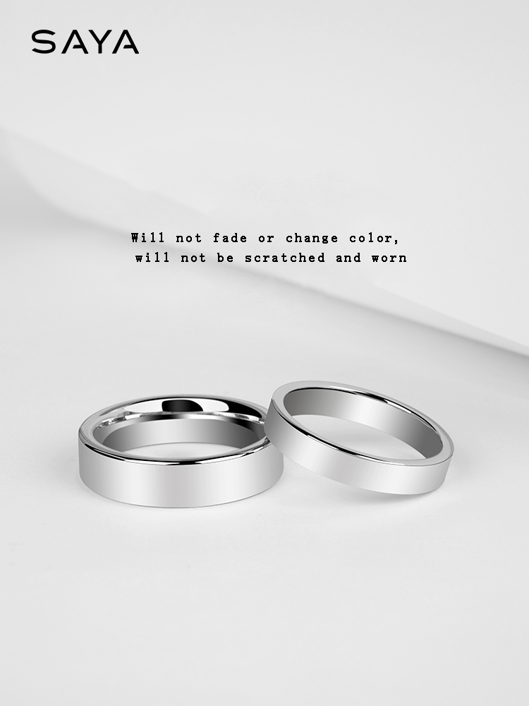 남성 여성을 위한 텅스텐 반지 결혼 보석 선물 단순 실 - Wedding Zone 리뷰 및 가격