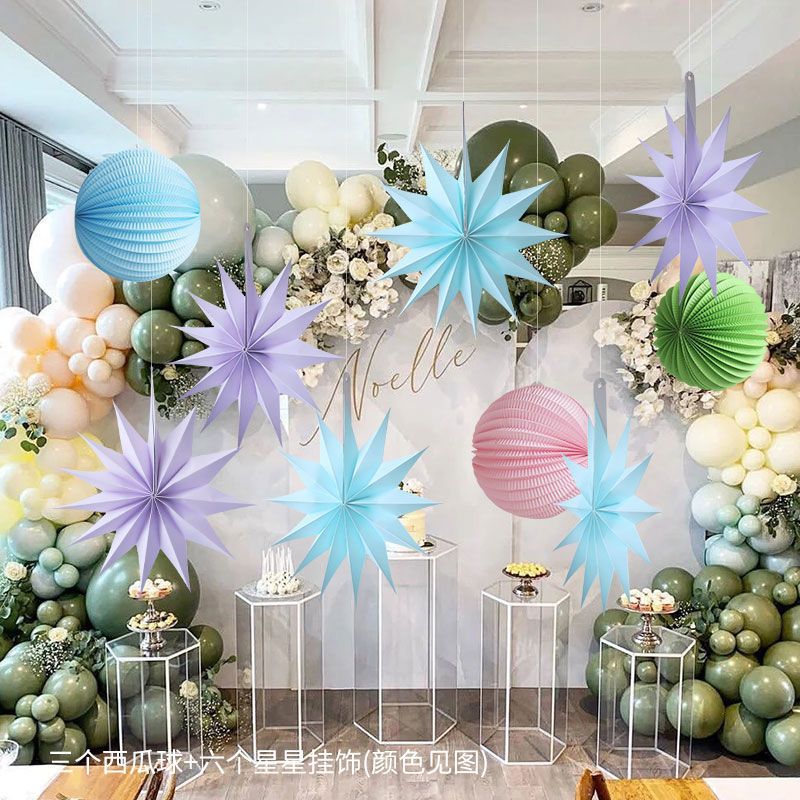 축제 용품 홈 몰 장식 펜던트 세트 장면 파티 천장 장 - Wedding Event Supply 리뷰 및 가격