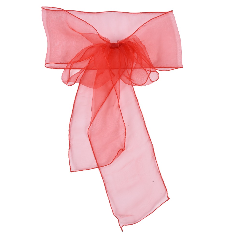10Pcs 블루, 레드, 옐로우, 퍼플 오간자 웨딩 의 - Chair Sash Organza 리뷰 및 가격